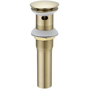 Bathroom Sink Pop-Up Drain With Overflow in Brushed Gold‎ NIB